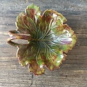 Handmade bowl leaf shaped
